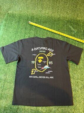 BAPE Japan Map Graphic Tee Black NWT